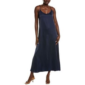 Point Womens  Satin Slip Dress